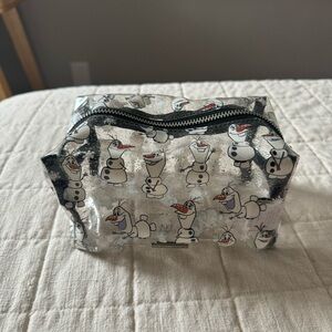 Skinny Dip Disney Frozen Olaf Clear Sparkle Cosmetic Case